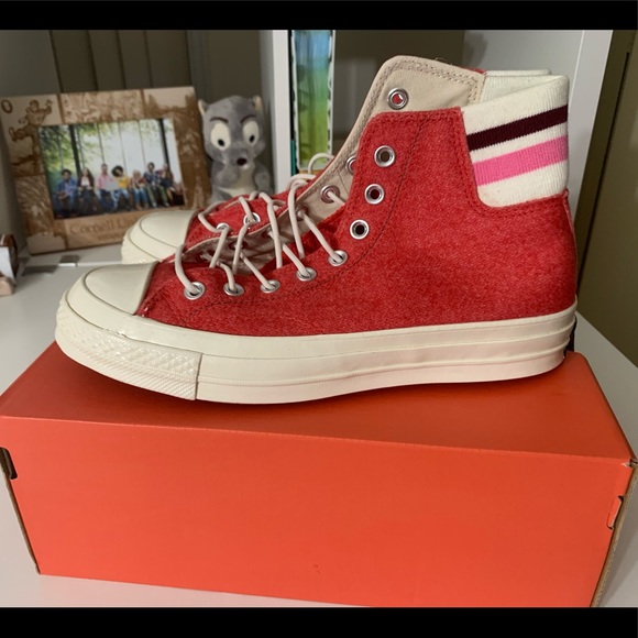 NEW Converse red woman9 men 7 Euro 40 - Picture 3 of 5